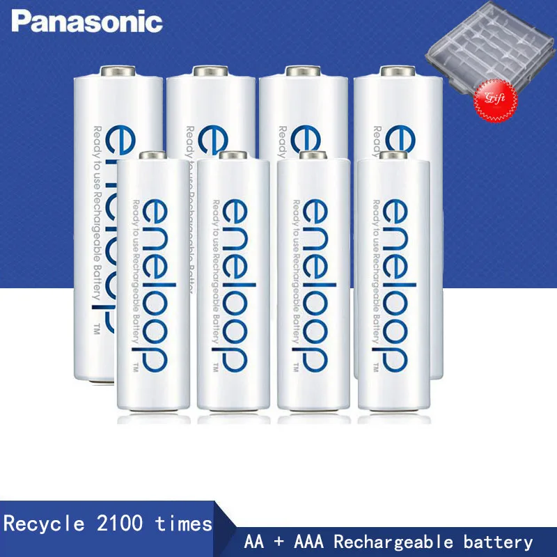 Аккумуляторная батарея Panasonic 1900 мАч AA Ni MH + AAA 800 для камеры пульта ДУ игрушек
