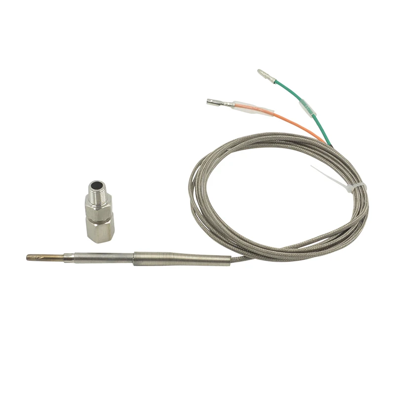 Exhaust Temperature Sensor Dragon gauge Exhaust gas CarTemp sensor 2m EGT K Type Thermocouple Probe Temperature Sensors Threads Temp Sensor Gauge