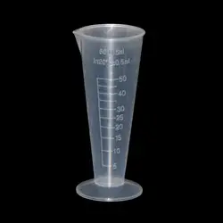 50 мл полупрозрачный пластиковый конус мерный цилиндр Градуированные цилиндры лабораторные принадлежности лабораторные инструменты