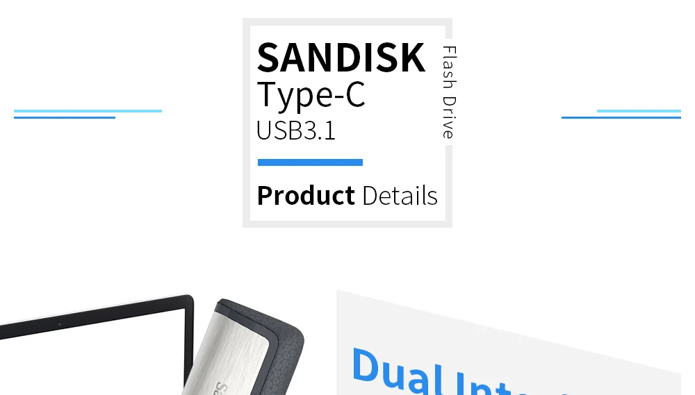 SanDisk очень высокая скорость 150 МБ/с./с тип-c 32 ГБ 16 ГБ SDDDC2 USB 3,1 двойной интерфейс OTG USB stick ГБ 128 ГБ Гб 64 Гб USB флешка