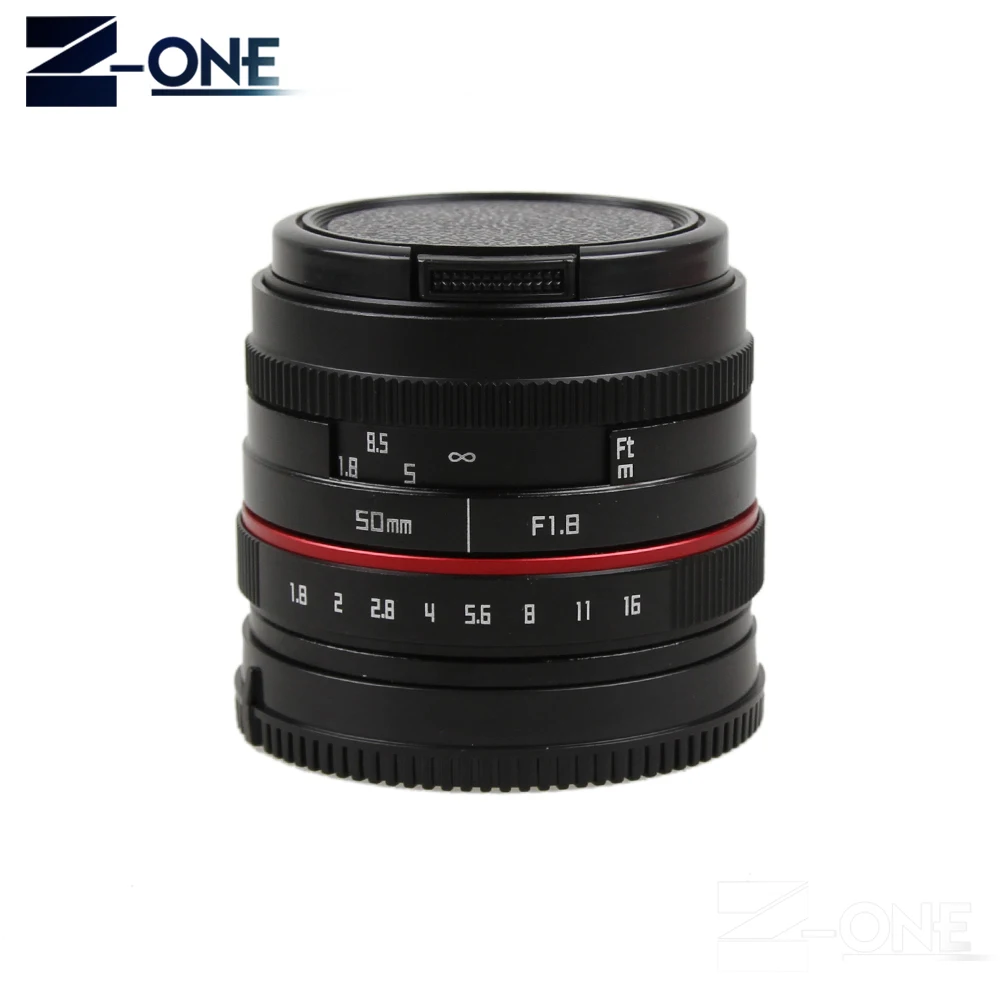 Новинка 50 мм f/1 8 Φ F1.8 объектив камеры для Olympus Panasonic M43 MFT EP5 OMD EM5 Mark II Φ|Объективы