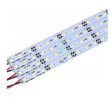 Super Bright Hard Rigid Bar light DC12V 50cm 36 led SMD 5630 Aluminum Alloy Led Strip light For Cabinet/Jewelry Display 5 10 20pcs super bright ac220v led bar light 2835 hard rigid bar light smd 2835 30cm 12 led aluminum led strip light for cabinet
