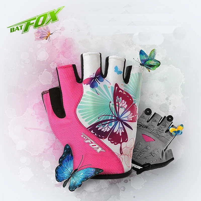 Prix pour BATFOX Femmes Vélo Gants Demi Doigt Polyester Respirant Sport Vélo Gants D'été En Plein Air VTT Gel Fitness Gants De Vélo Prix pour BATFOX Femmes Vélo Gants Demi Doigt Polyester Respirant Sport Vélo Gants D'été En Plein Air VTT Gel Fitness Gants De Vélo