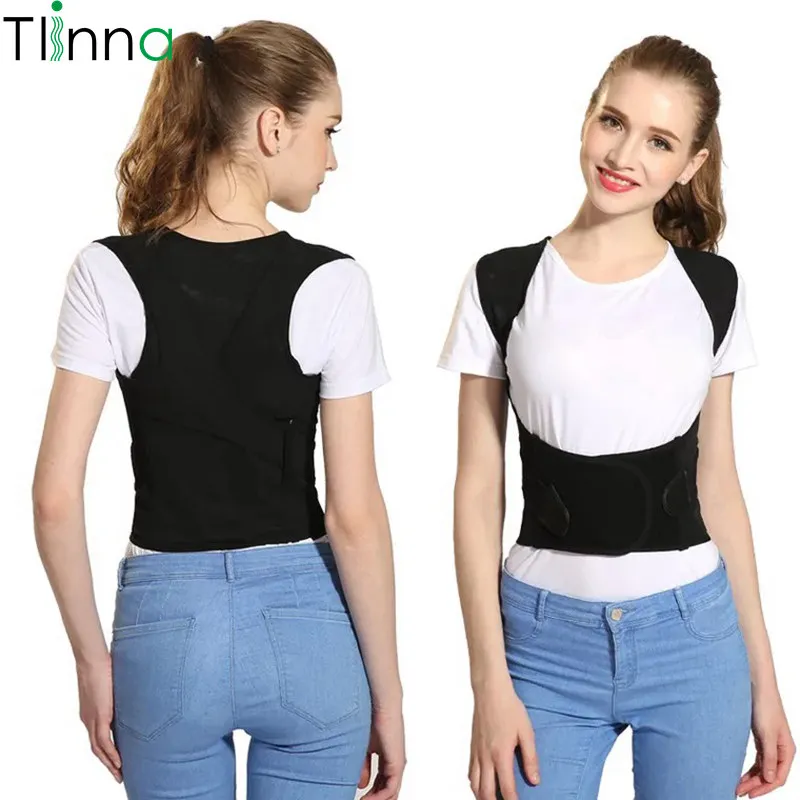 Back Posture Corrector Women Magnetic Belt Shoulder Back Support ...