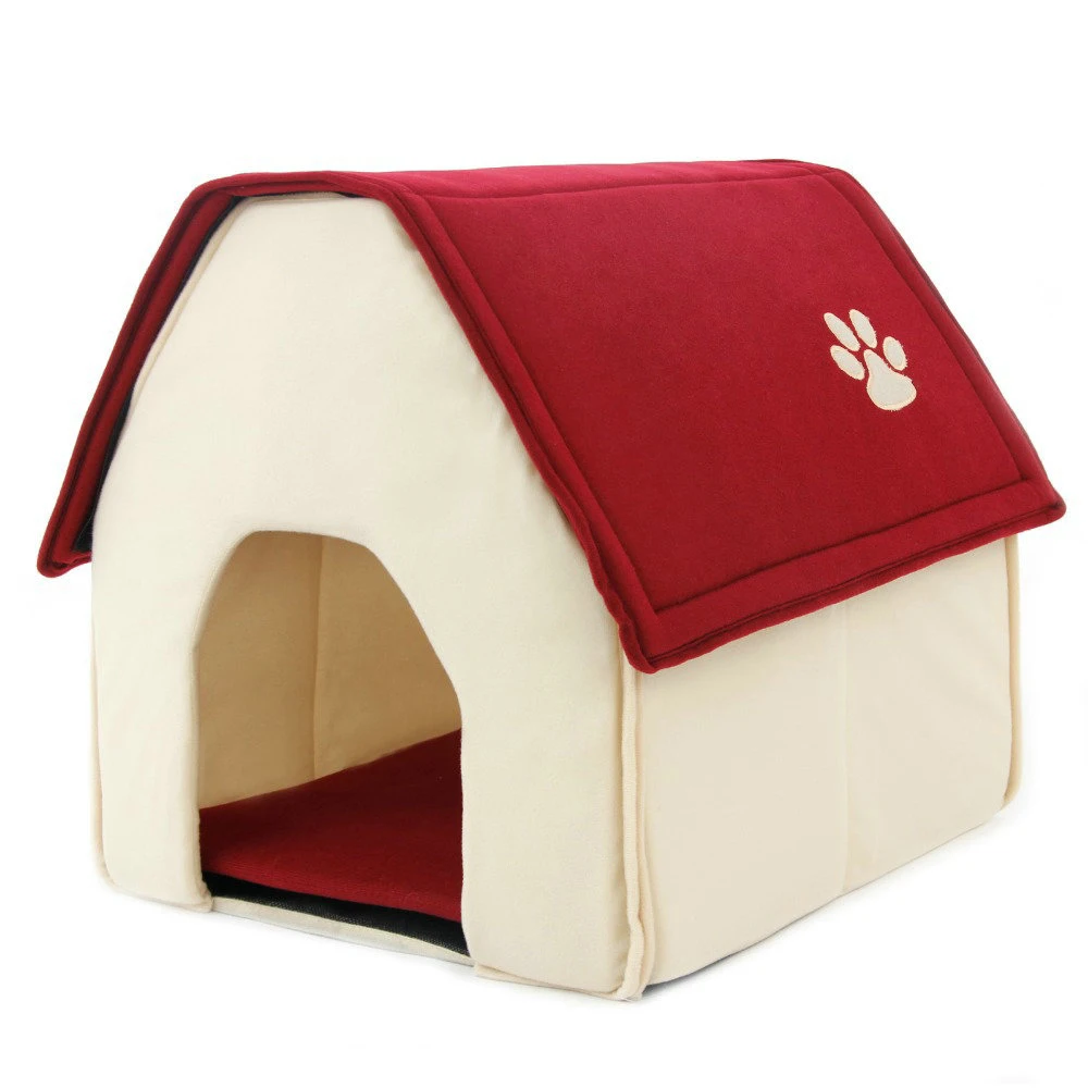 

2018 New Pet Product Dog Bed Soft Dog Kennel For Pets Cat Puppy Home Shape Animals House Products For Animal Removable
