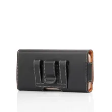 Da cintura para Pendurar Saco Do Telefone PU Malote de Couro Holster Belt Clip Capa Para iphone 6 6 S 5 5S 6 Além de 7 8 caso bolso Preto 4.7 & 5.5 polegada