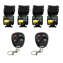 РФ мини Беспроводной Дистанционное управление ac 220 В 7a 1 канал 4 приемник и 2 передатчика 315/433 мГц