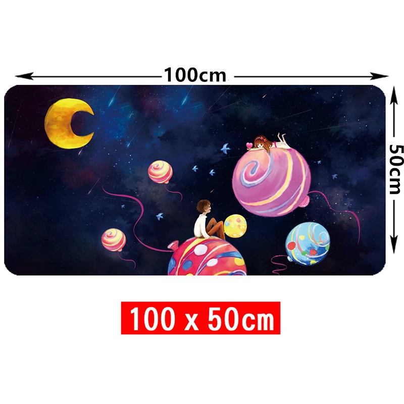 100x50cm Large Gaming Mouse Pad Natural Rubber Precision Lock Edge Mouse Mat for Dota Warcraft LOL