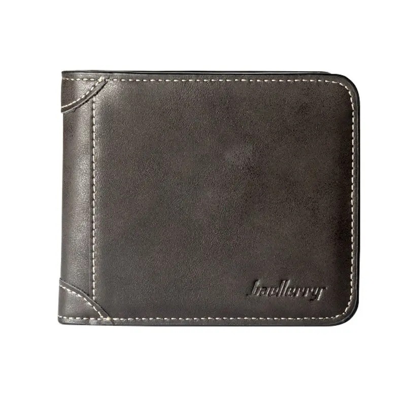 

New Fashion Business Men PU Leather Wallet High Quality Vintage Cash Money Purse Name Cards License Holder Popular