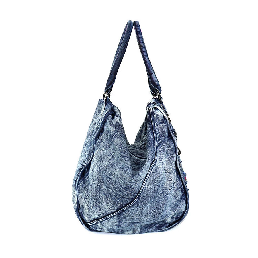 Сумка женская повседневная из джинсовой ткани|denim bags women|trapeze bagtote bag |