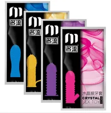 Ribbed G Point Reusable Condoms Textured Extender Sleeve screw thread Penis cover Cock Ring dildo sheath Coque Sex Toys for Men