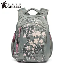 GRIZZLY, новинка, женский рюкзак для девочек-подростков, модный, Mochila, Повседневный, водонепроницаемый, с принтом, школьные сумки, большая емкость, дорожные сумки