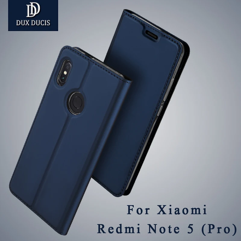 Dux Ducis Накладка для Xiaomi Redmi Note 5 Pro Чехол кожаный чехол Note5 премьер бумажник