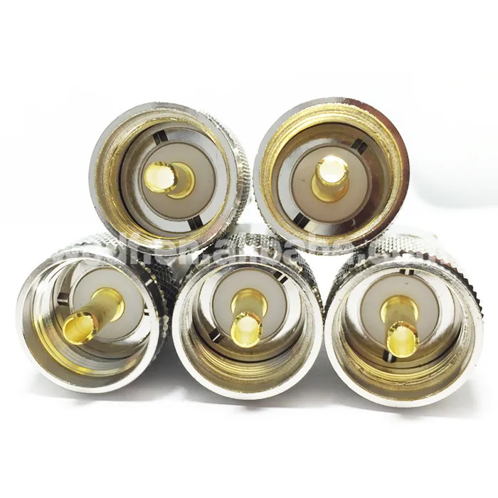 UHF PL259 male clamp for LMR400 RG8 cable connector (1)