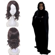 Высокое качество Severus Снейп косплей парик проф Снейп короткий черный парик косплей Хэллоуин ролевые волосы для мужчин