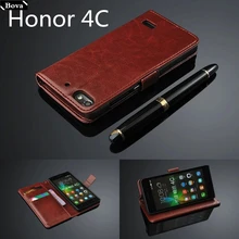 Honor 4C держатель для карт, чехол для huawei Honor 4C, кожаный чехол для телефона, ультратонкий кошелек, откидная крышка