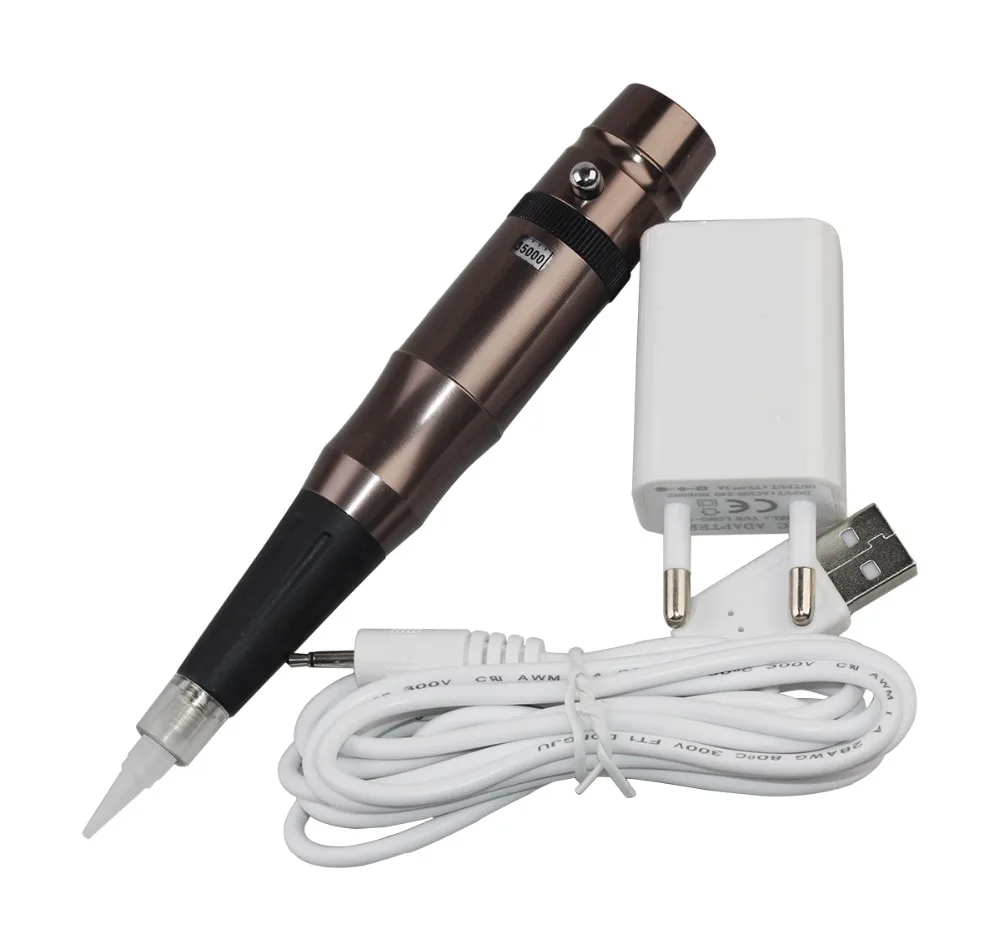 

35000R Import Motor Rotary Tattoo Machine Tattoo Permanent Makeup Pen Machine Eyebrow Make up&Lip Brown color