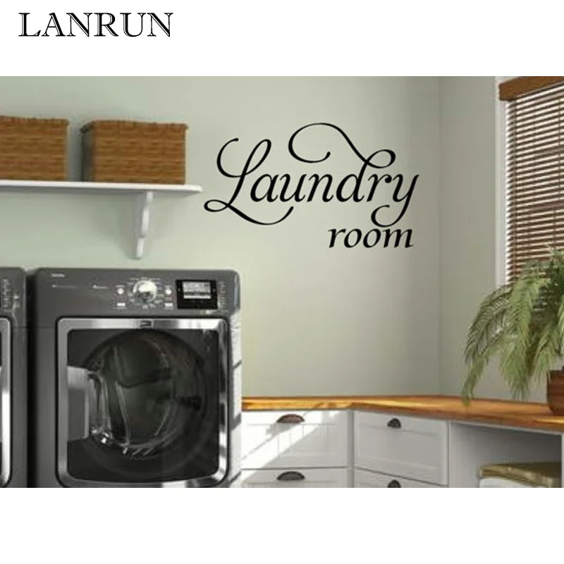 

Laundry Room Washing Machine Decorative Alphabet Fun Wall Stickers Environmental Protection PVC Home Decor Wallpaper