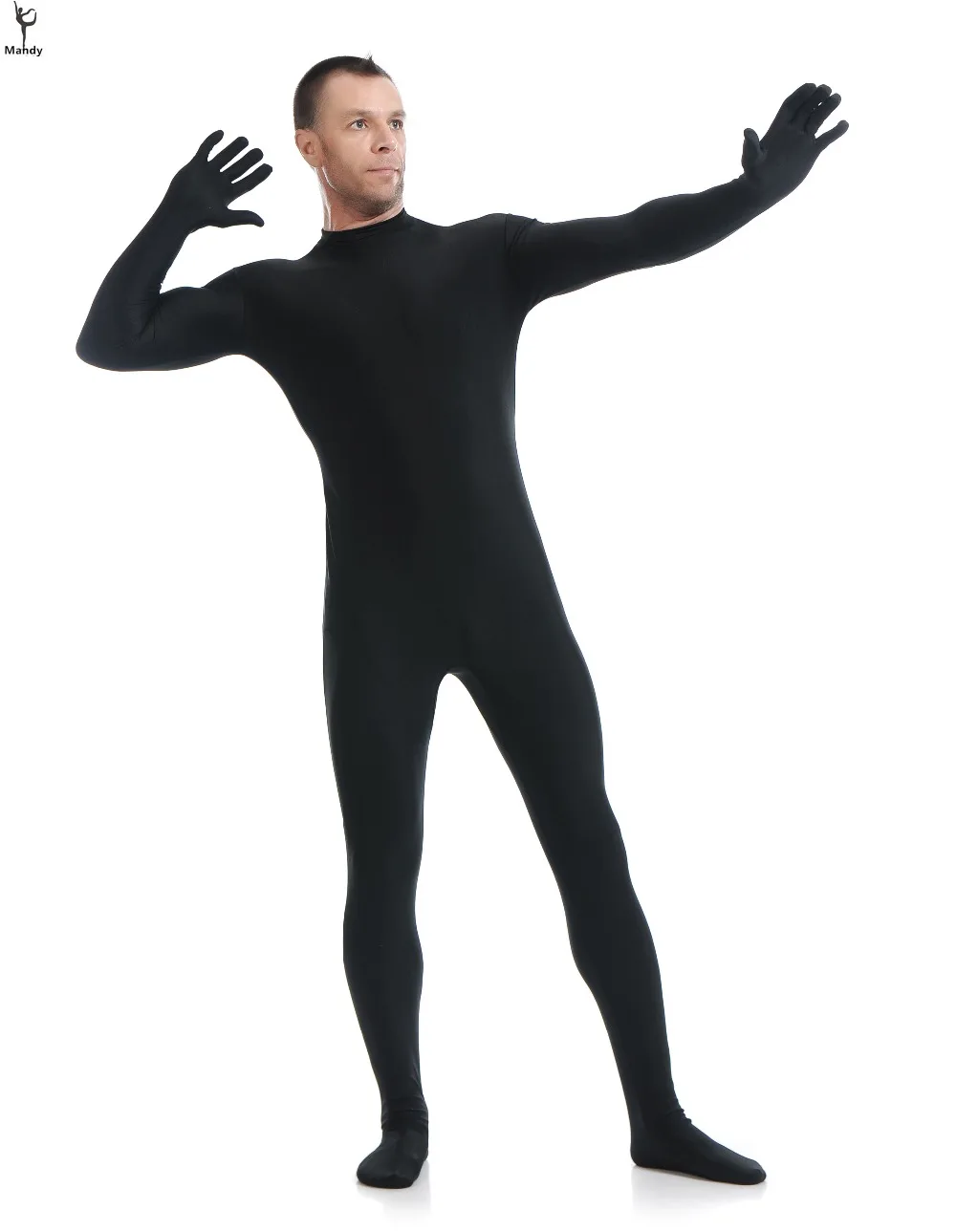 Unitard Tight Black No Spandex Cosplay 1