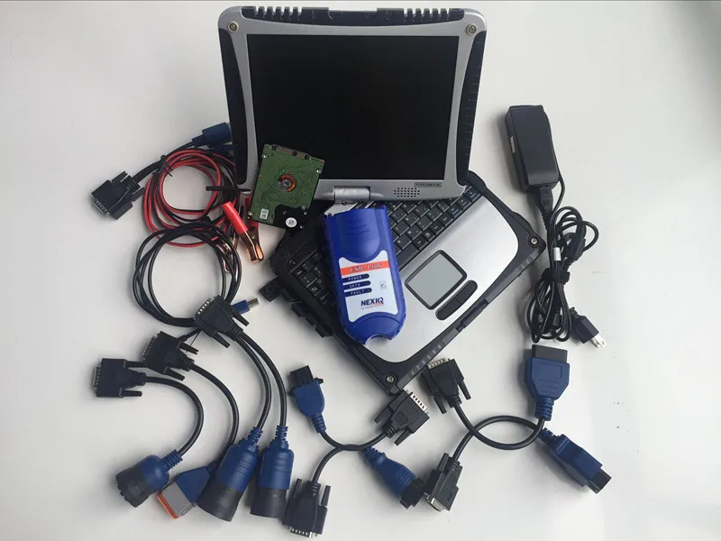 NEXIQ 125032 USB Link Diagnostic software V9.5.0.1 + Device for Truck CF19 9300CPU pc |