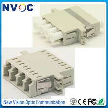 50 шт./лот, LC UPC мм Quad волоконно-оптический адаптер, LC/UPC Мульти режим Quad фланец, волокно-оптический соединитель