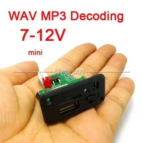 Модуль мини MP3 плеера 5 в постоянного тока 7 12 В с USB TF WAV плата декодирования без