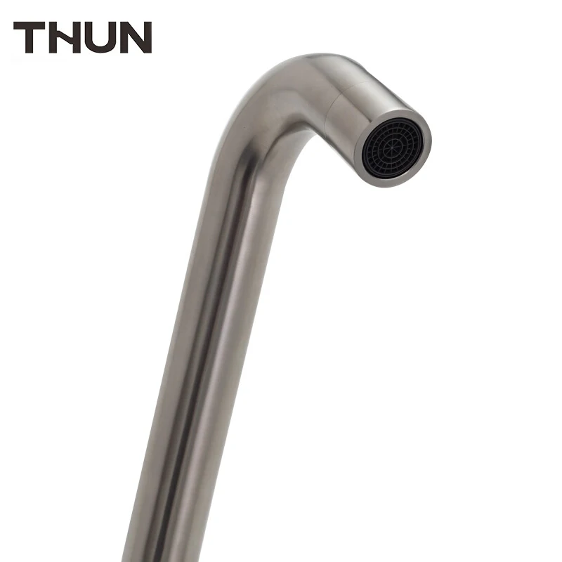 THUN современный стиль 304 нержавеющая сталь кухонный кран смеситель для горячей и