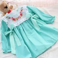 Платье принцессы для маленьких девочек платье в стиле Лолиты с вышивкой и принтом; детское винтажное платье на день рождения в испанском стиле детская одежда Vestidos Y1190