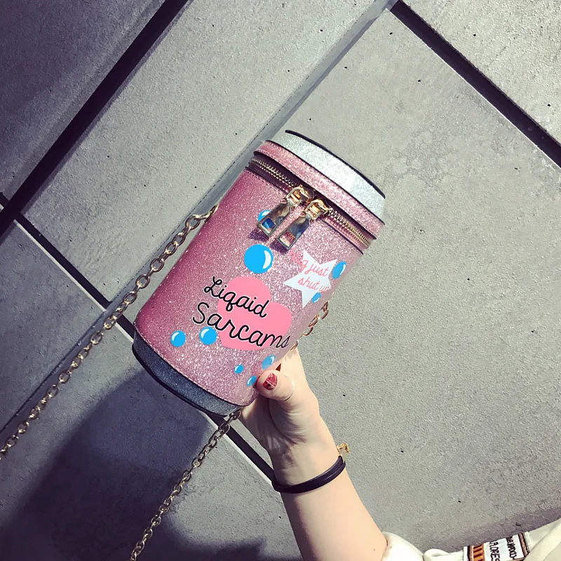 Soda банки из модного кожзаменителя Повседневное дамы хиосский кошелек Crossbody мини