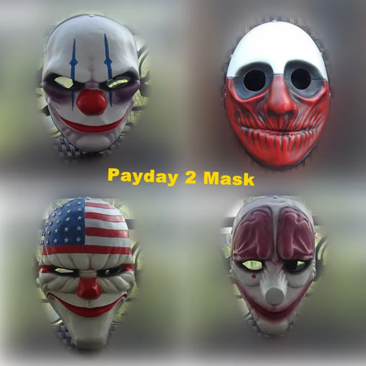 CS GO Payday 2 Маска Смола The Heist Даллас/Волк/цепи/Косплей хокстона Хэллоуин ужас Клоун маскарад косплей карнавал костюм