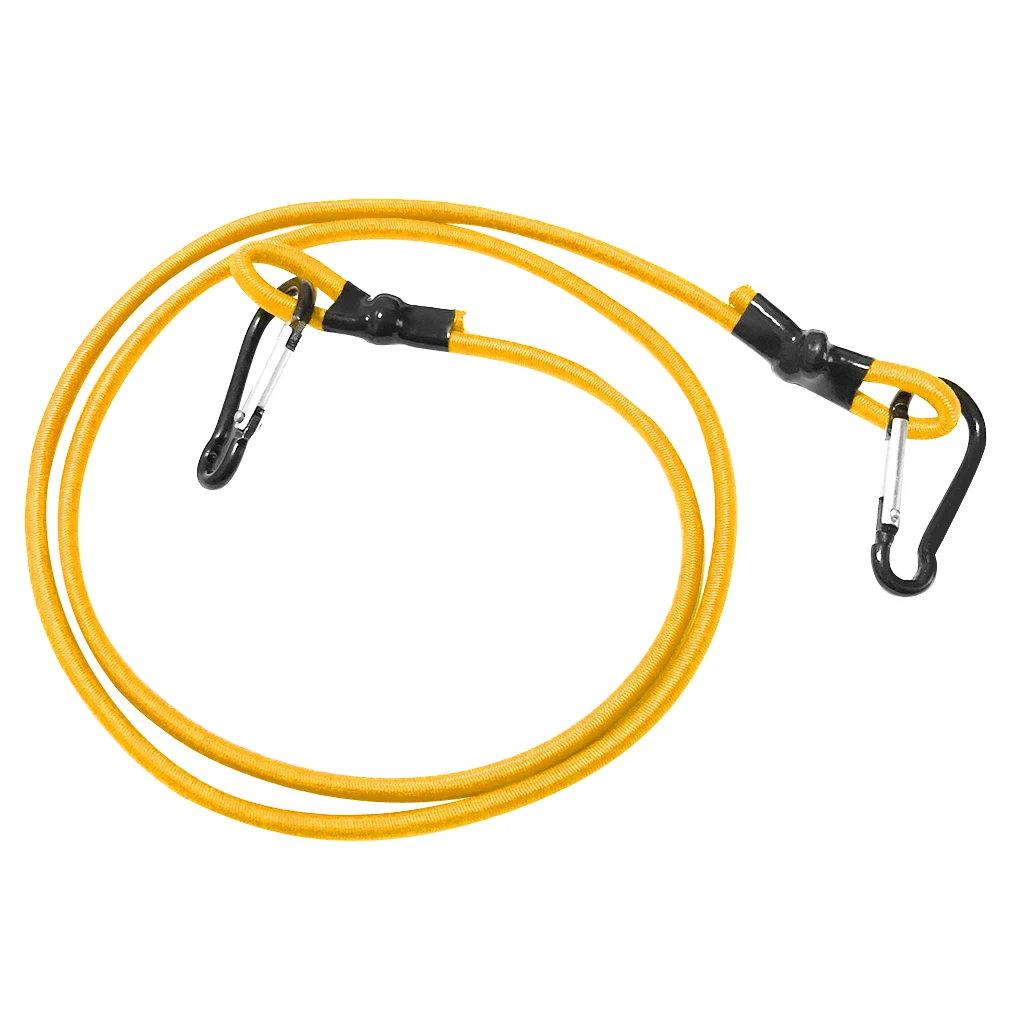 0.16 inch Elastic Kayak Canoe Tow Leash Tow Line Securing Lanyard with 2 Aluminum Carabiner Snap Hooks Kayak Tow Line