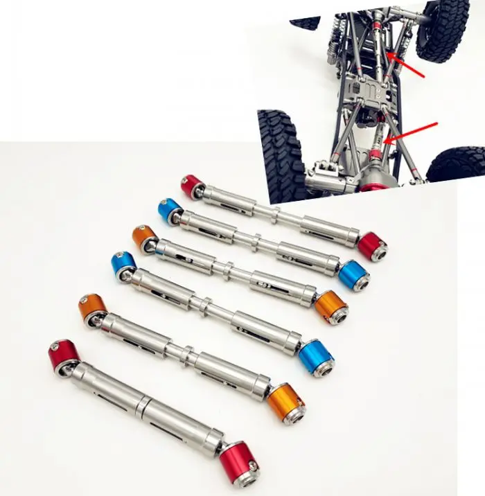 

2PCS 113-143mm Metal CVD Drive Shaft for 1/10 RC Rock Crawler Axial SCX10 RC4WD D90