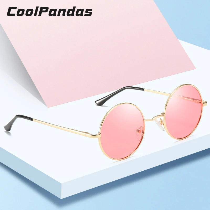 

Steampunk Round Unisex Polarized Sunglasses Men Women Anti-UV Summer Ocean candy color Tinted lens glasses oculos feminino gafas