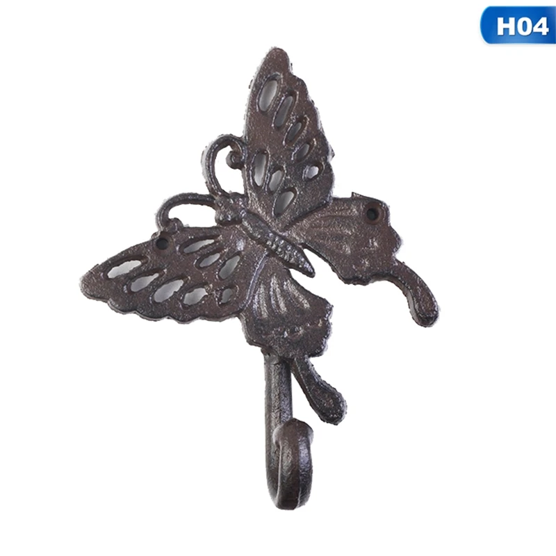 Деревенский Железный настенный крючок, винтажный чугунный крючок ...