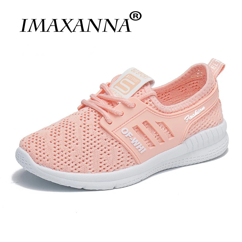IMAXANNA breathable shoe women sport running shoes woman Lace-Up sneakers woman sport shoes for girls mesh run running shoes IMAXANNA breathable shoe women sport running shoes woman Lace-Up sneakers woman sport shoes for girls mesh run running shoes