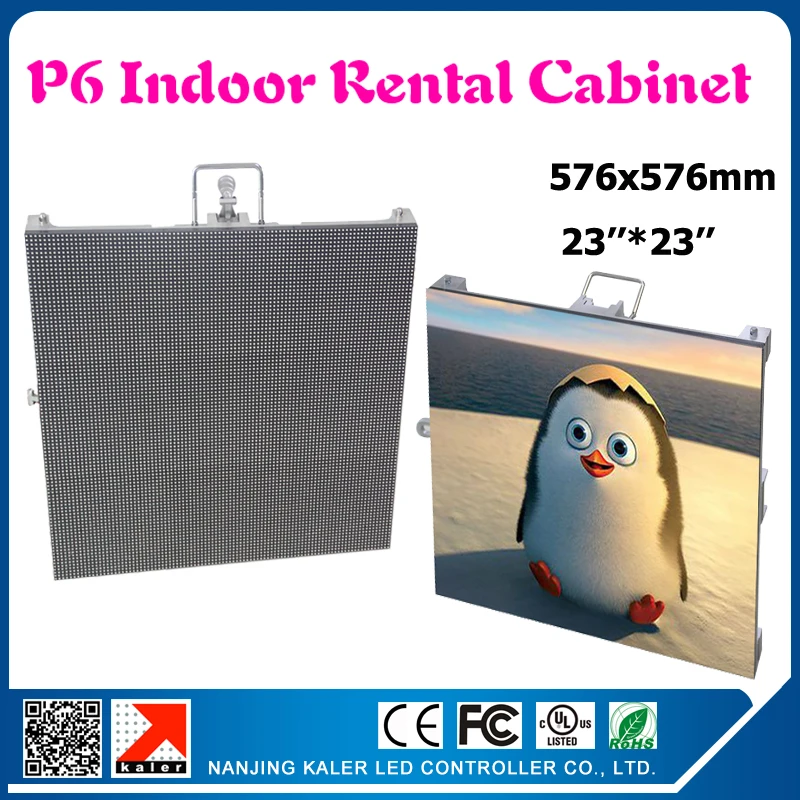 

TEEHODie-cast aluminum led display board p6 576*576mm indoor full color rent led signboard for wedding,business celebration etc.