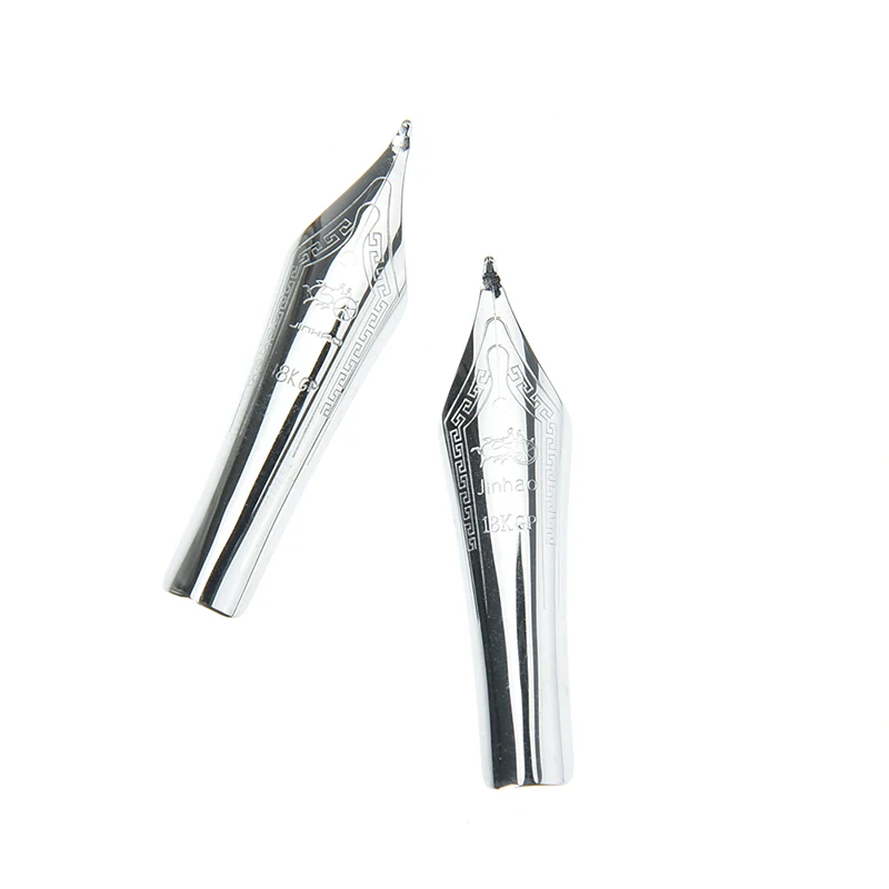 

1pc DIY 750 159 Metal Standard Fountain Pen Nib Silver Curved Tip For Jinhao 1.0mm hot sale