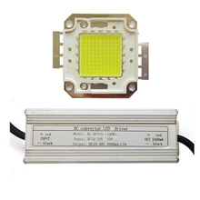 10 Вт 20 Вт 30 Вт 50 Вт 70 Вт 80 Вт 100 Вт SMD светодиодный чип Белый 6500K игр светодиодный украшенное мозаикой из драгоценных камней, 12V~ 24V постоянного тока в переменный ток светодиодный драйвер