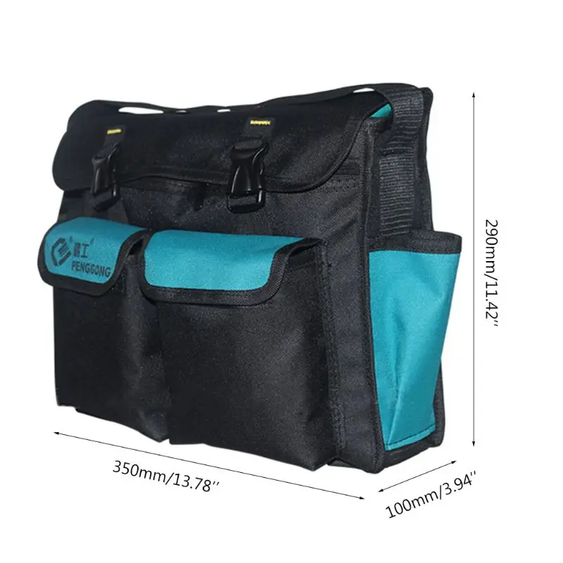 Аппаратный инструментарий Shoulderbag водонепроницаемый Оксфорд ткань мульти организовать карманы сумка для хранения Портативный Электрик рабочий инструмент