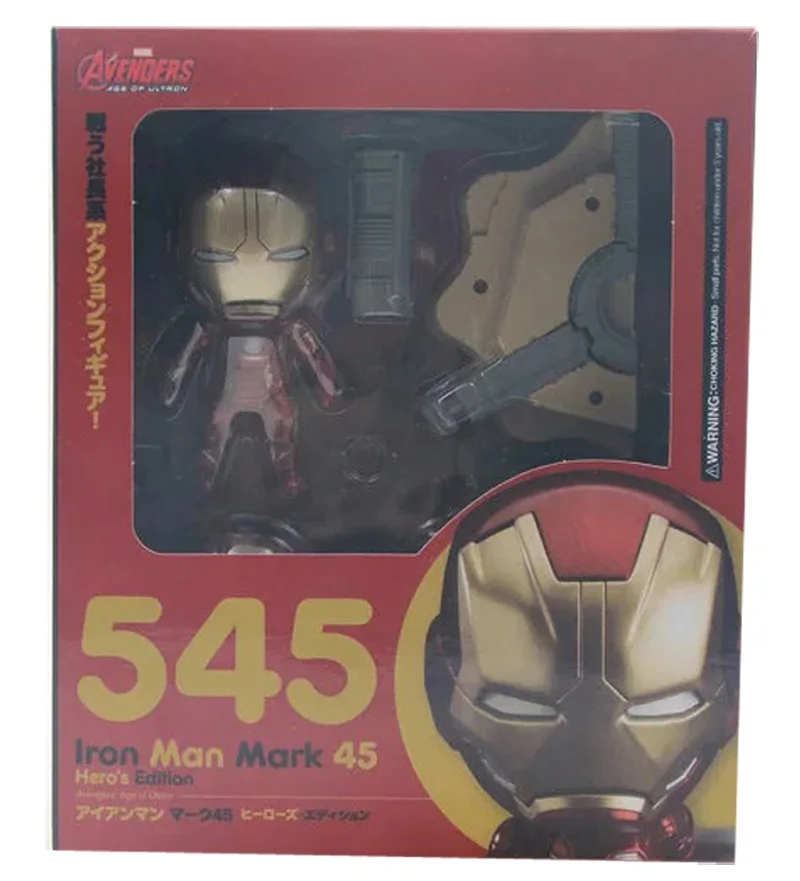 Nendoroid Captain America Civil War Hero Edition 618  Iron Man Mark 45 Edition 545 PVC Action Figure Model Doll Gift (9)