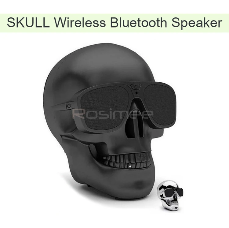 AeroSkull Bluetooth динамик Беспроводные Солнцезащитные очки Череп Форма динамик мобильный сабвуфер многоцелевой портативный динамик крутой