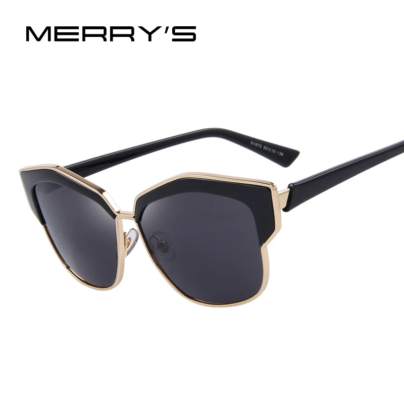 

Women Cat Eye Sunglasses Luxury Geometry Half Frame Glasses Alloys Frame Sunglasses S'8252