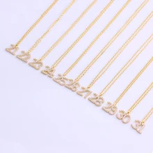 Мое медное ожерелье подвесные золотые украшения 21-31Lucky Number