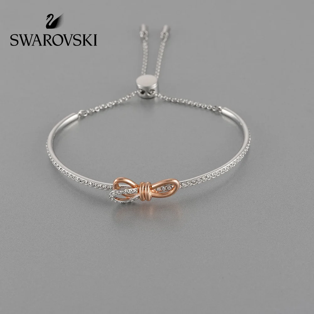 

Original Genuine Swarovski LIFELONG BOW Bowknot romantic charm fashion-forward woman bracelet Woman's crystal bracelet 5447079