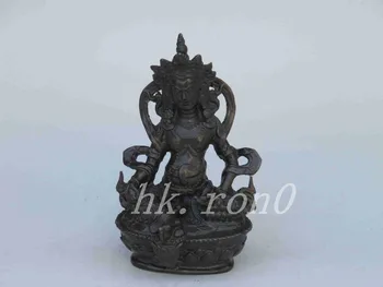 

Elaborate Old Copper Buddhist Dzambala God Fortuna Statue