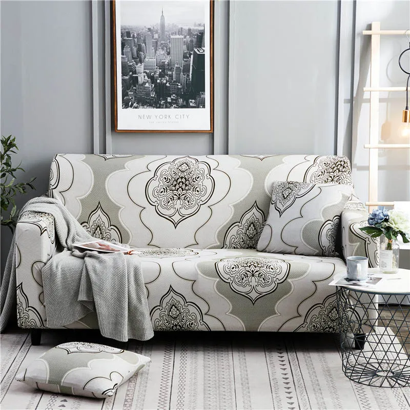 

Elastic Sofa Cover Sectional Stretch Slipcovers for Living Room Couch Cover L Shape Armchair Cover Single/Two/Three/Four Seat