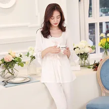 Новые женские пижамные комплекты, хлопковые пижамы, винтажный королевский комплект одежды для сна, милая Пижама принцессы, удобная одежда для дома