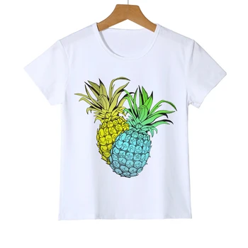 

Hot Print Pineapple Ananas Kids/Boys/Girls T shirt Short Sleeve O-neck Summer tee Casual Children's T-shirt Tops Z29-1