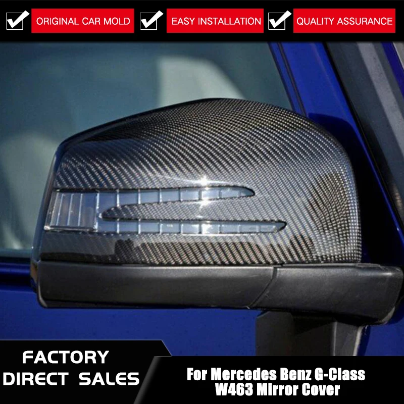 

For G class w463replacement stick onmirror cover G-class R-class ML-class GLE-class GLS-class Carbon black red colour AMG colour