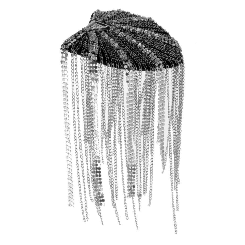 2 Pairs Military Party Star Tassel Link Chain Epaulet Shoulder Boards Badge